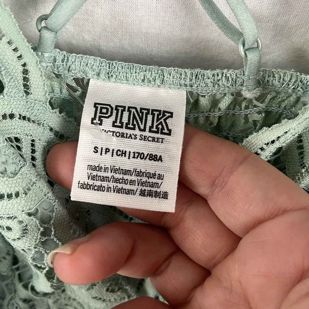 Pink small lace slip dress - Picture 3 of 6